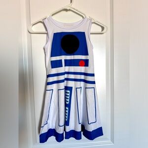 R2D2 girl dress with working headband size 6-7